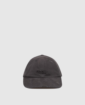 Vetements Чорна кепка з вінтажним ефектом UE76CA326B