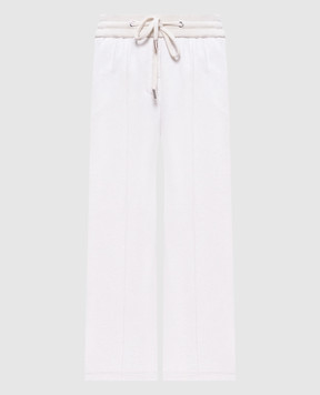 Peserico Білі меланжеві спортивні штани P04865J02347A