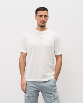 C.P. Company Біла футболка з логотипом MTS114A006374G