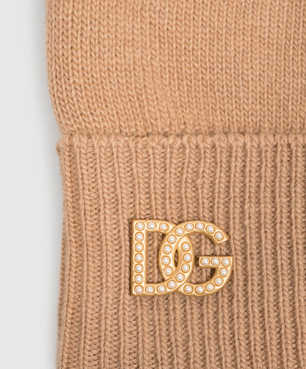 Dolce&Gabbana Коричнева шапка з вовни FXQ28TJDVNK зображення 4
