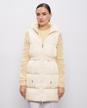 Peserico Бежевий пуховий жилет M0334806086