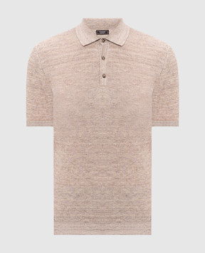 Peserico Бежеве поло з льоном R59516F1209316