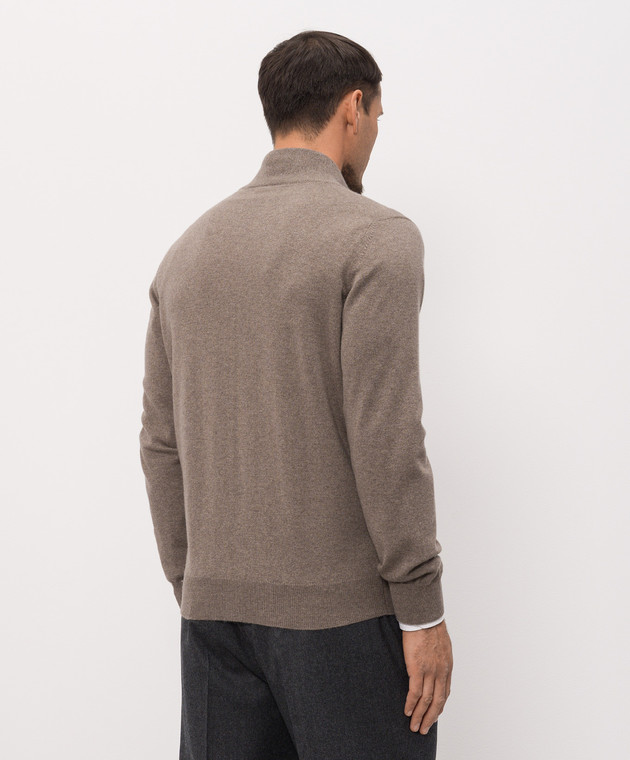 Brunello Cucinelli Кардиган коричневий з кашеміру M2200106 зображення 4
