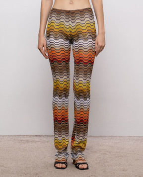 Missoni Штани кльош у візерунок MS26SI06BR015D