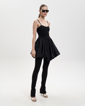 The Attico Чорна сукня-бюстьє 260WCA00460PLL011AA