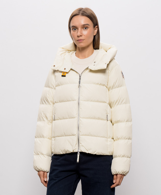 Parajumpers Пуховик цвета айвори Jinny 26WPWPUTT32 изображение 3