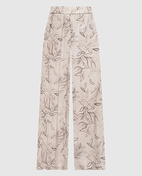 Peserico Бежеві палаццо в квітковий принт A0405204742