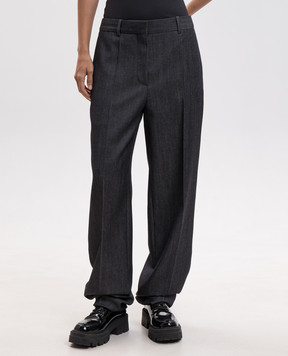 Balenciaga Серые брюки из шерсти A002A9TUT44
