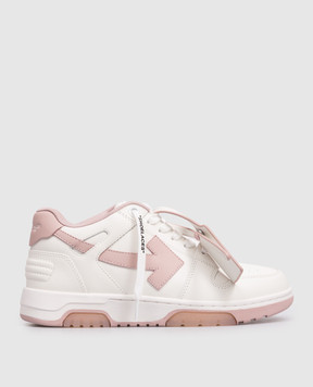 Off-White Белые кожаные кроссовки Out Of Office с логотипом OWIA259C99LEA018