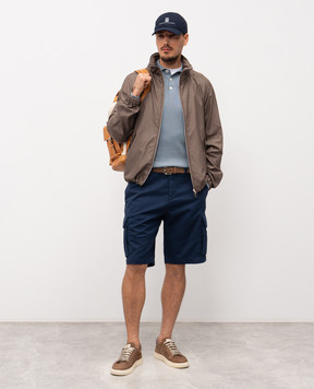 Brunello Cucinelli Сині шорти карго M252DL0510