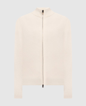 Canali Кардиган из кашемира цвета айвори MK02546C0022
