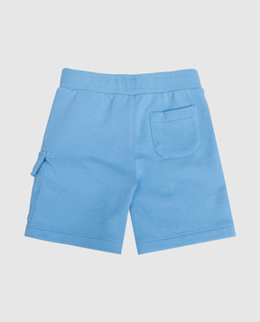 C.P. Company Дитячі блакитні шорти з патчем логотипа EPQ004LCA69