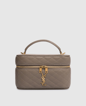 Saint Laurent Коричневая кожаная сумка GABY 7667311EL07