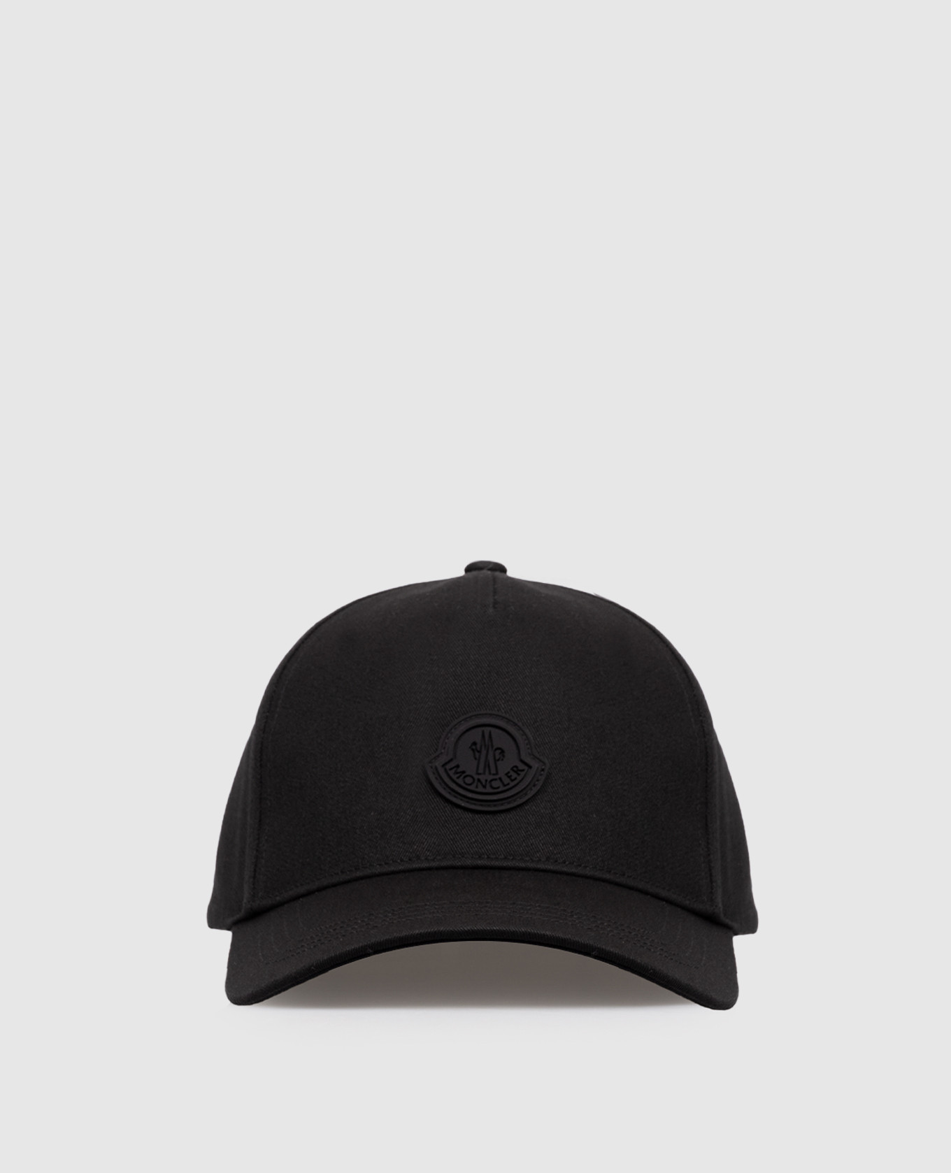 

Черная кепка с нашивкой логотипа, Черный, Кепки