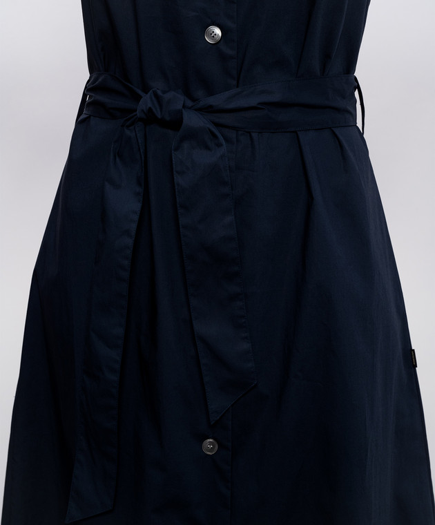 Woolrich Синее платье-рубашка CFWWDR2022FRUT3944 изображение 4