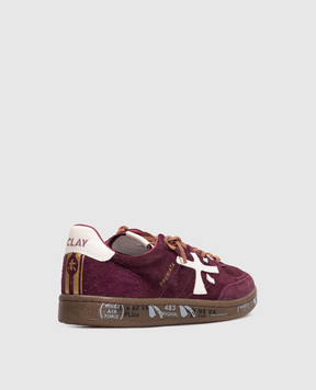 Premiata Замшевые бордовые кроссовки BSKTCLAD BSKTCLAD7688