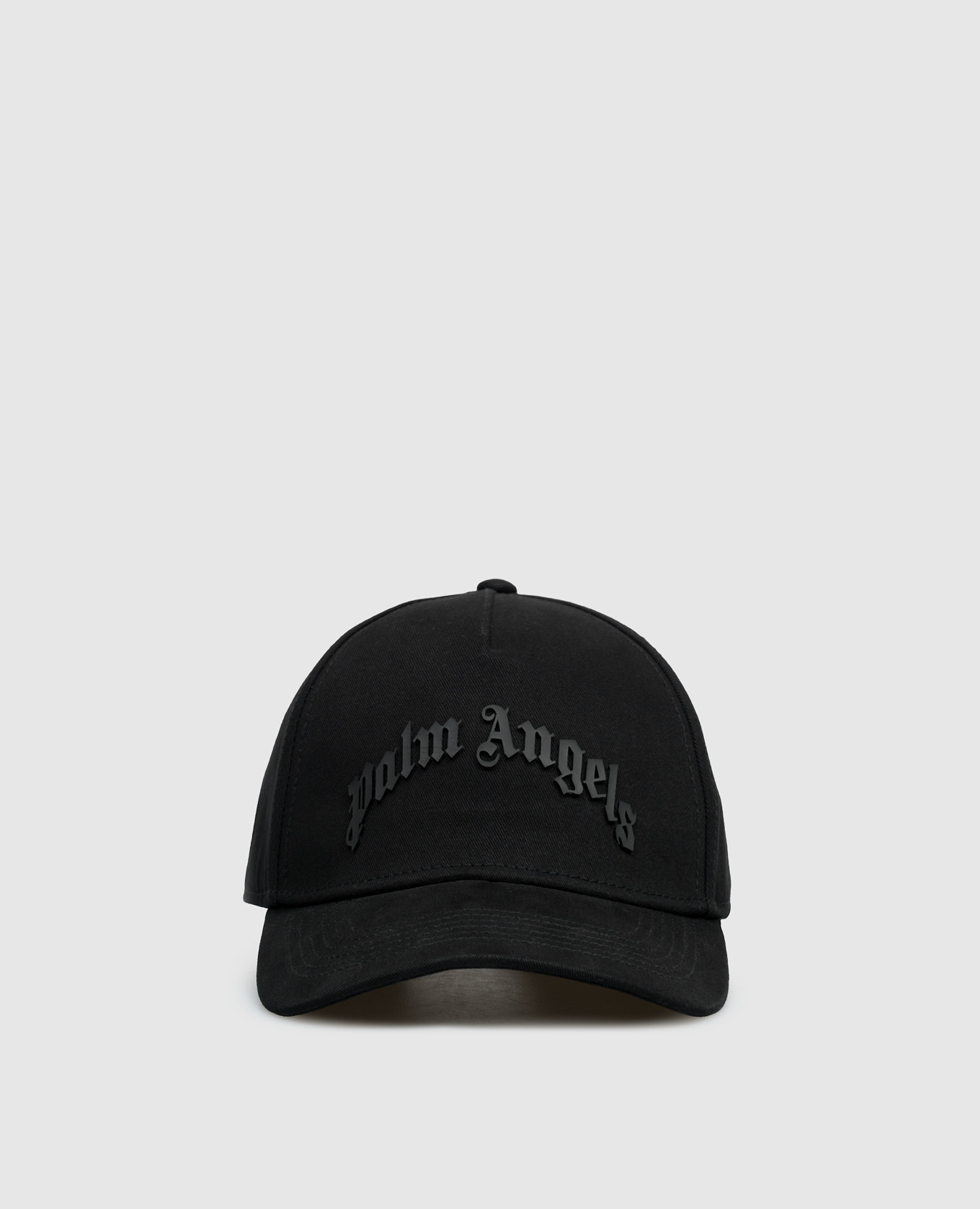 

Черная кепка с фактурным логотипом, Черный, Кепки