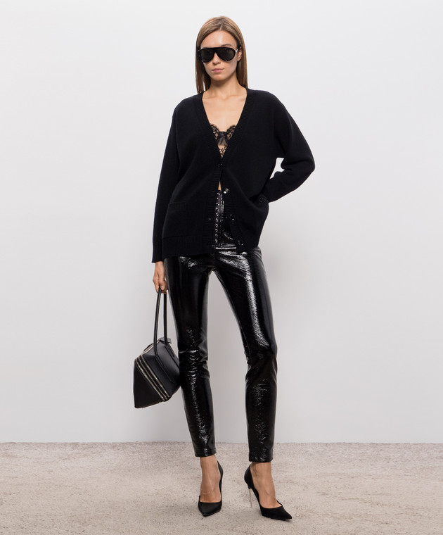 Dolce&Gabbana Чорний кардиган з вовни FXVDHZJDVGL зображення 2