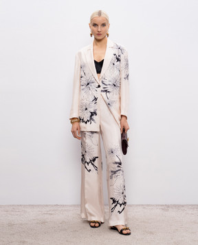 Momoni Бежевый жакет ZUNI из шелка MOJA001MO02