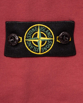 Stone Island Детский бордовый свитшот с патчем логотипа L2S166100001S0A2024