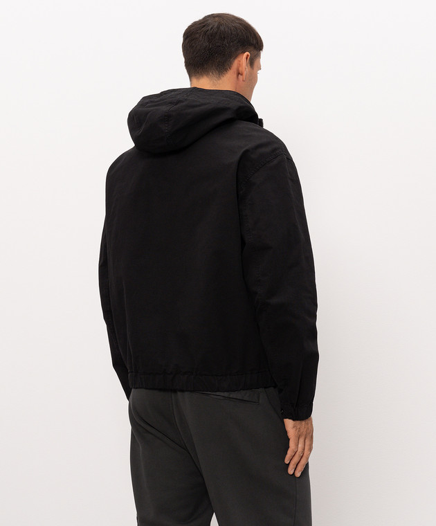 Stone Island Чорна куртка з патчем логотипа L2S151200011S0211 зображення 4