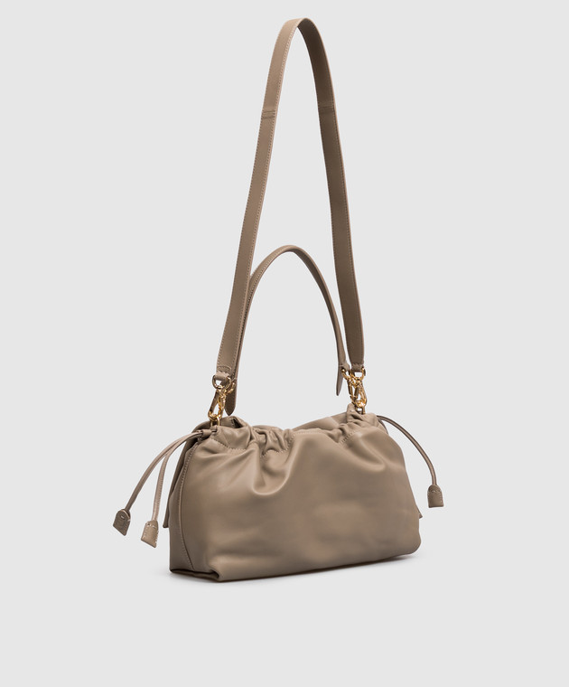 Fendi Коричневая кожаная сумка Baguette Soft 8BR857B1ZK изображение 3
