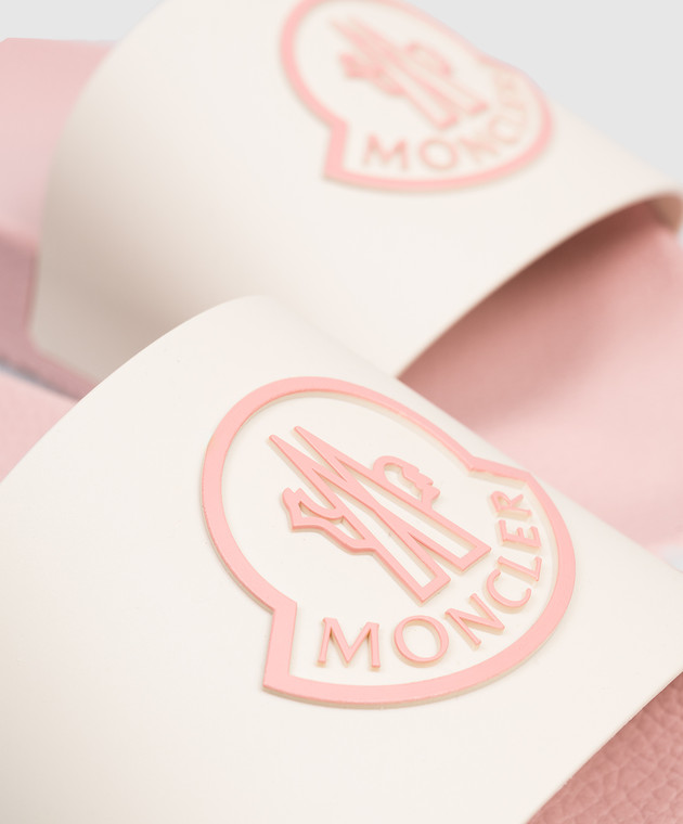 Moncler ENFANT Детские слайдеры цвета айвори L19544C00010M4225 изображение 5