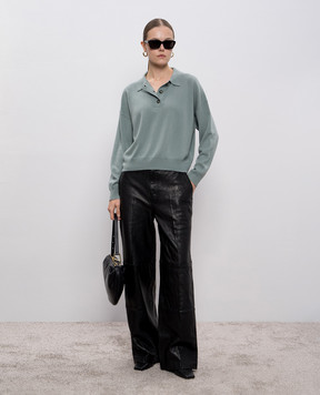 Allude Зеленое поло из шерсти и кашемира 25517653