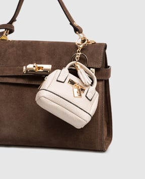 Gianni Notaro Бежевий брелок у вигляді сумки 8824CHARME