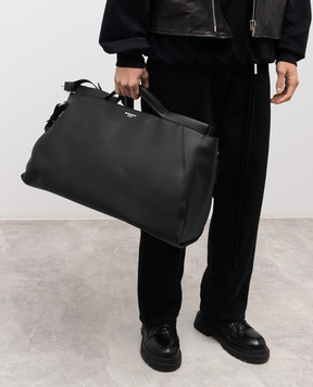 Ann Demeulemeester Чорна шкіряна сумка Sylvia B0013898LT189