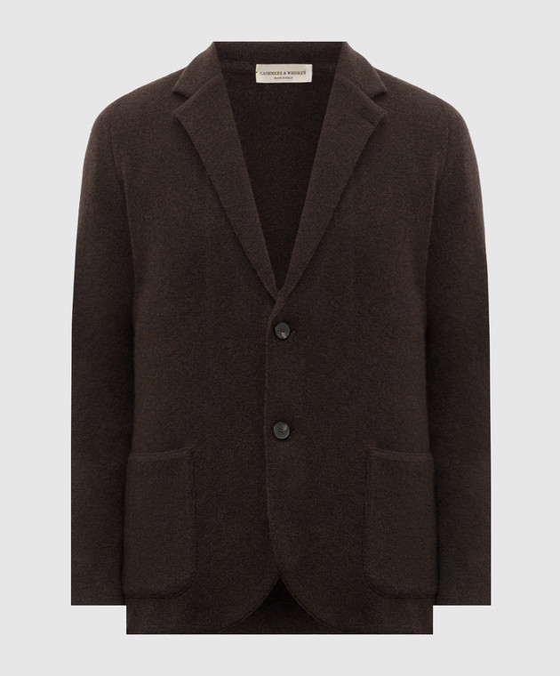 Cashmere&Whiskey Чорний блейзер з кашеміру MU9471312341R