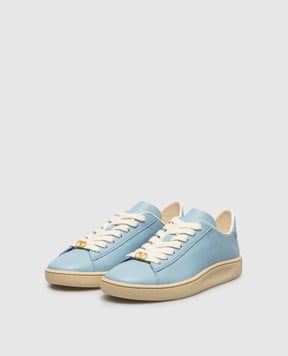 Valentino Блакитні шкіряні кросівки Royco з логотипом 8W2S0LX9BYA