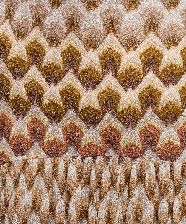 Missoni Бежевая юбка миди с люрексом DS26WH02BR015L изображение 5