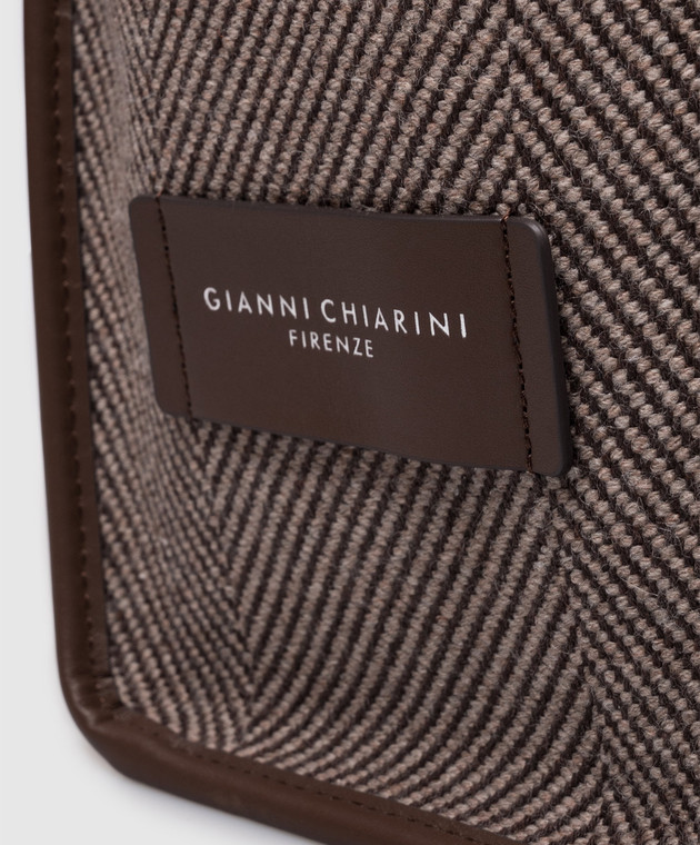 Gianni Chiarini Коричневые сумки Marcella в узор BS6850COMMSPIGA изображение 4