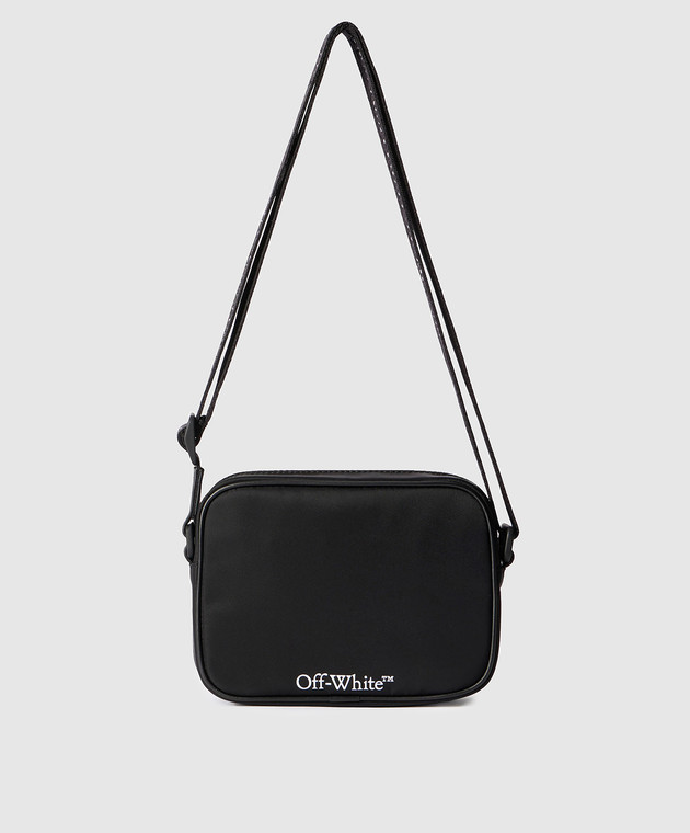 Off-White Чорна сумка Diag Spray з логотипом OMNQ099F25FAB001 зображення 3