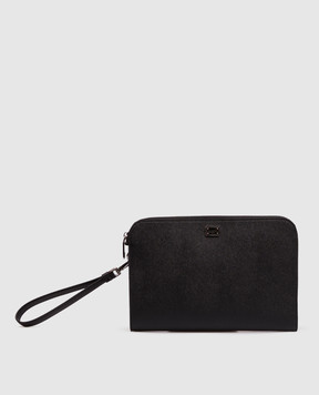 Dolce&Gabbana Черный кожаный клатч Sicily BM2528BG662