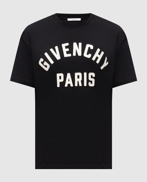 Givenchy Черная футболка с логотипом BM71NK3YRS