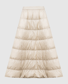 Moncler Спідниця кольору айворі з нашивкою L20932D00051597YG