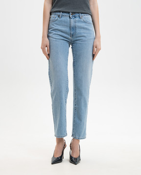 Solotre Голубые джинсы с логотип патч M1AB0136