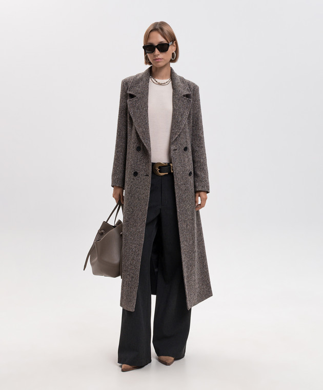 Momoni Бежевий джемпер Karasu з вовни MOKN01170MO зображення 2