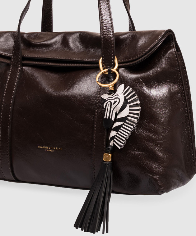Gianni Chiarini Брелок в форме зебры с кистью PCZEBRA03 изображение 2