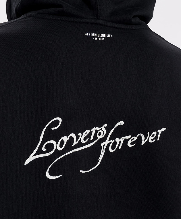 Ann Demeulemeester Черное худи Cara B0014230FA185 изображение 5