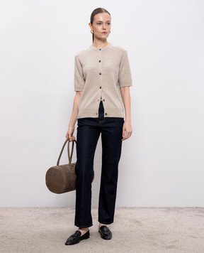 Loulou de Saison Сині джинси JUDE з патчем логотипа JUDELDS