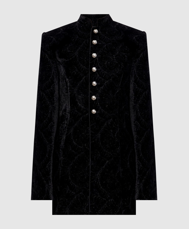 Ann Demeulemeester Чорний оксамитовий жакет Yana Marsina з шовком B0014267FA753
