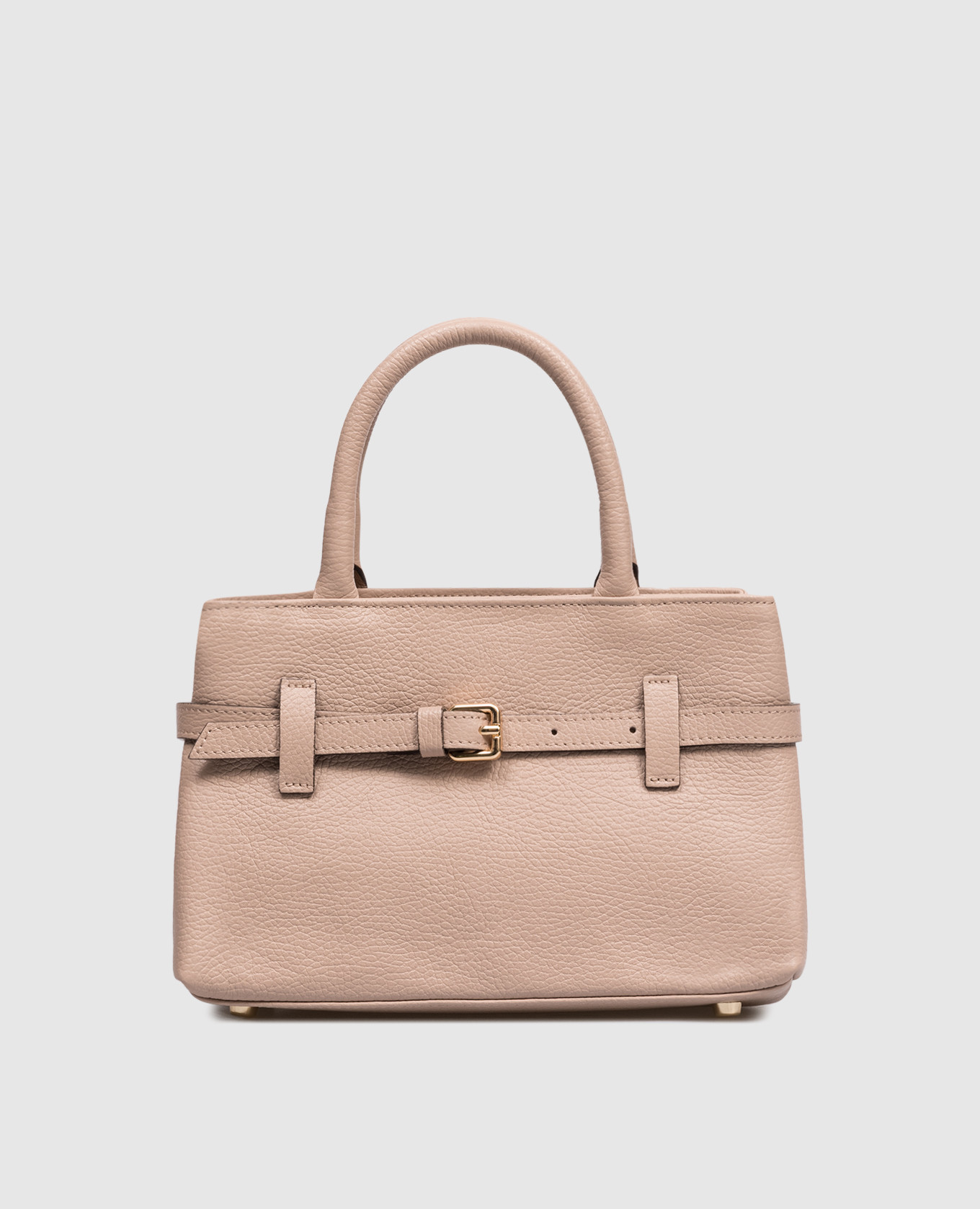 Бежевая кожаная сумка Dollaro