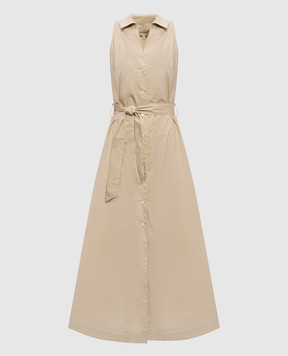 Woolrich Бежевое платье-рубашка CFWWDR2022FRUT3944