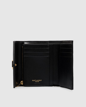 Saint Laurent Чорне шкіряне портмоне 403943BOW01
