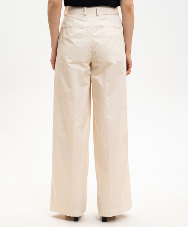 JOSEPH Штани Jnane кольору айворі з льоном JF009695 зображення 4