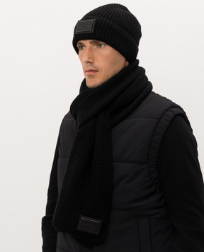 Dolce&Gabbana Чорна шапка з кашеміру GX66KTJBW2X