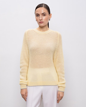 Peserico Желтый свитер с шерстью альпаки S99032F079087B